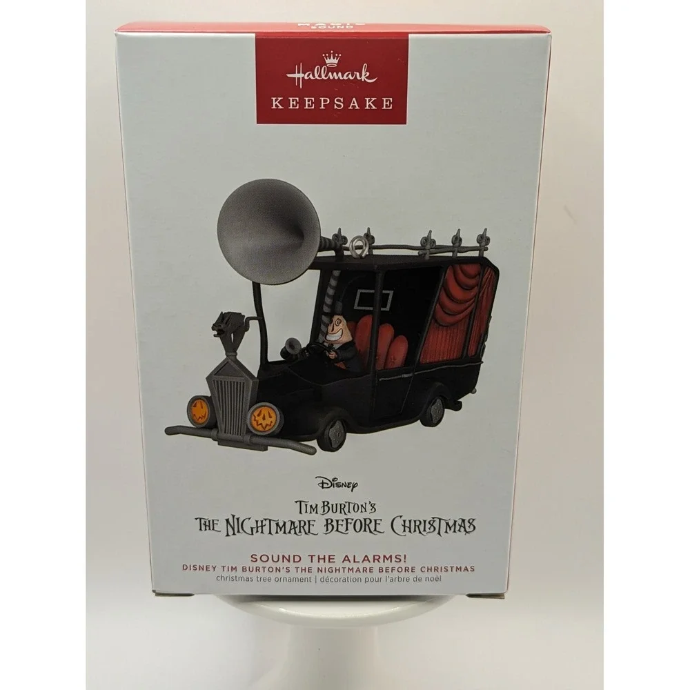 Hallmark Nightmare Before Christmas Sound The Alarms Car- Magic Sound NEW